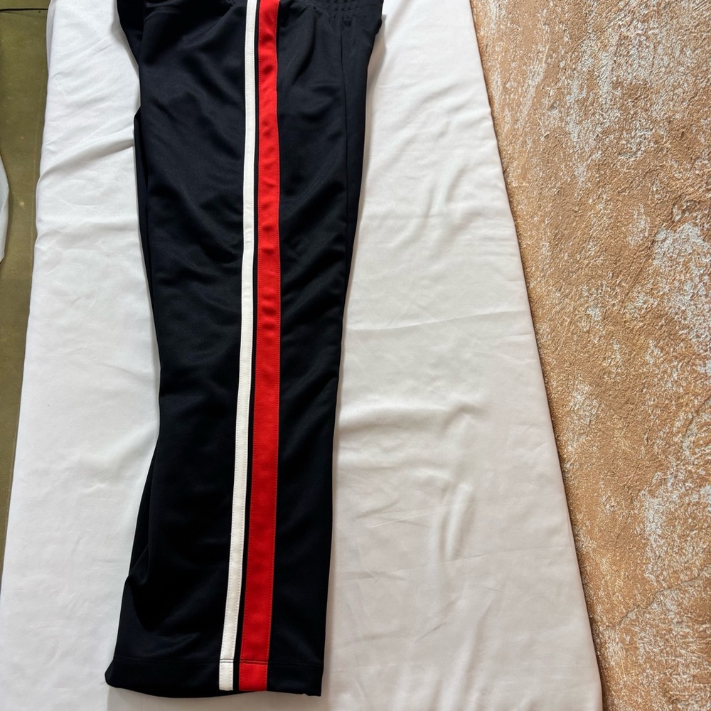 Wild Fable Track Pants Leg Zipper Accents Side Striped Joggers Black Size Small - Picture 7 of 15
